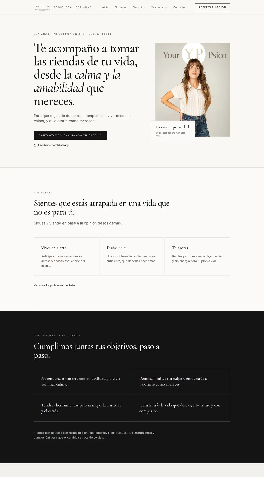 Captura de la web YourPsico